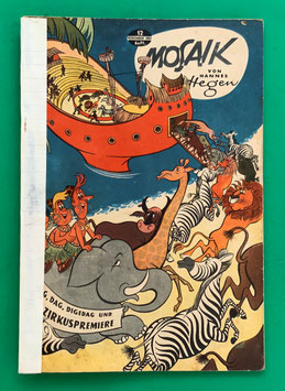 Original Mosaik der Digedags Nr. 12 Die Zirkuspremiere November 1957 Orient-Südsee-Serie