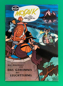 Original Mosaik Digedags Exportheft Nr. 22 Geheimnis des Leuchtturms September 1958 Römer-Serie Teutobold-Kapitel