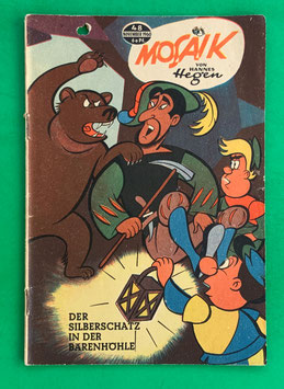 Original Mosaik der Digedags Nr. 48 Der Silberschatz in der Bärenhöhle November 1960 Erfinder-Serie