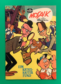 Original Mosaik Digedags Nr. 39 Ein rätselhafter Fund Februar 1960 Weltraum-Serie