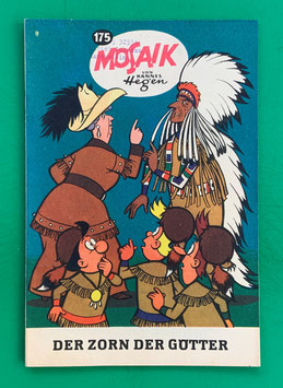 Original Mosaik der Digedags Nr. 175 Der Zorn der Götter Juni 1971 Amerika-Serie exzellenter Zustand mit Abostempel