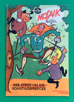 Original Mosaik Digedags Exportheft Nr. 59 Der Streit um die Sonntagsperücke Oktober 1961 Erfinder-Serie Denis-Papin-Kapitel