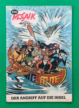Original Mosaik Digedags Exportheft Nr. 190 Der Angriff auf die Insel September 1972 Amerika-Serie Das Ende der Stadt des Schweigens