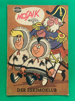 Original Mosaik der Digedags Nr. 86 Der Eskimoklub Januar 1964 Erfinder-Serie