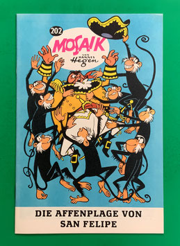Original Mosaik Digedags Exportheft Nr. 202 Die Affenplage von San Felipe September 1973 Amerika-Serie Flibustier-Kapitel