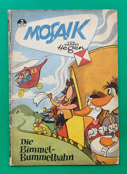 Original Mosaik der Digedags Nr. 3 Die Bimmel-Bummelbahn Juni 1956 Orient-Südsee-Serie