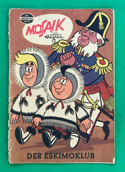 Original Mosaik der Digedags Nr. 86 Der Eskimoklub Januar 1964 Erfinder-Serie