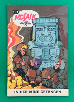 Original Mosaik der Digedags Nr. 191 In der Mine gefangen Oktober 1972 Amerika-Serie exzellenter Zustand mit Abostempel