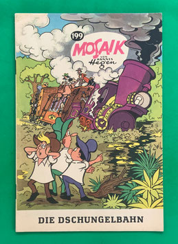 Original Mosaik der Digedags Nr. 199 Die Dschungelbahn Juni 1973 Amerika-Serie