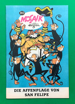 Original Mosaik Digedags Exportheft Nr. 202 Die Affenplage von San Felipe September 1973 Amerika-Serie Flibustier-Kapitel