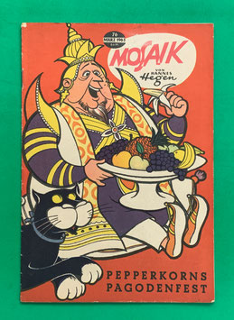 Original Mosaik der Digedags Nr. 76 Pepperkorns Pagodenfest März 1963 Erfinder-Serie