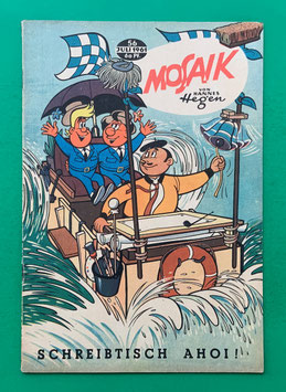 Original Mosaik der Digedags Nr. 56 Schreibtisch Ahoi! Juli 1961 Weltraum-Serie
