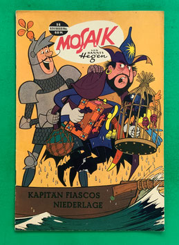 Original Mosaik der Digedags Nr. 96 Kapitän Fiascos Niederlage November 1964 Runkel-Serie