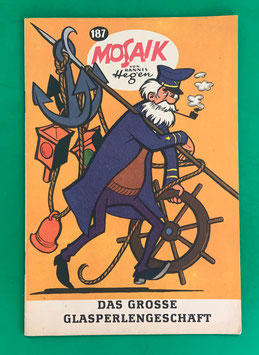 Original Mosaik der Digedags Nr. 187 Das große Glasperlengeschäft Juni 1972 Amerika-Serie