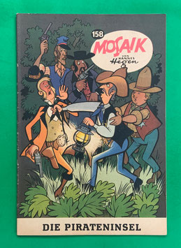 1Original Mosaik der Digedags Nr. 158 Die Pirateninsel Januar 1970 Amerika-Serie