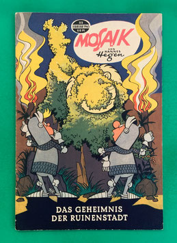 Original Mosaik der Digedags Nr. 99 Das Geheimnis der Ruinenstadt Februar 1965 Runkel-Serie