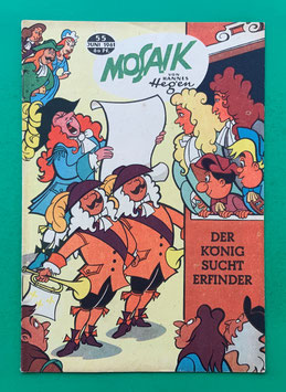 Original Mosaik der Digedags Nr. 55 Der König sucht Erfinder Juni 1961 Erfinder-Serie