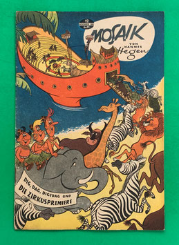 Original Mosaik der Digedags Nr. 12 Die Zirkuspremiere November 1957 Orient-Südsee-Serie