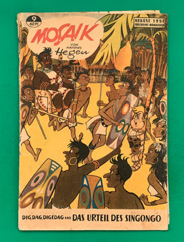 Original Mosaik der Digedags Nr. 9 Das Urteil des Singongo August 1957 Orient-Südsee-Serie