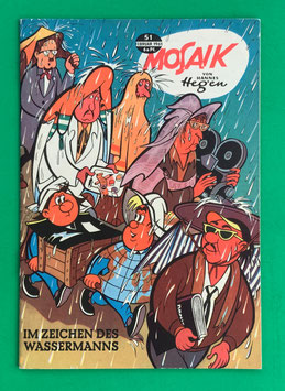Original Mosaik Digedags Exportheft Nr. 51 Im Zeichen des Wassermanns Februar 1961 Weltraum-Serie Evolutions-Kapitel