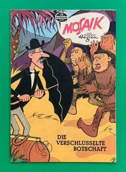 Original Mosaik Digedags Exportheft Nr. 72 Die verschlüsselte Botschaft November 1962 Weltraum-Serie Evolutions-Kapitel
