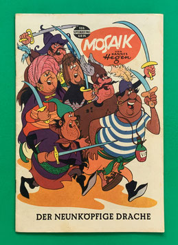 Original Mosaik der Digedags Nr. 106 Der neunköpfige Drache September 1965 Runkel-Serie