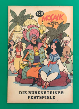 Original Mosaik der Digedags Nr. 149 Die Rübensteiner Festspiele April 1969 Runkel-Serie