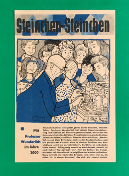 Original Mosaik Digedags Beilage Nr. 69 Mit Professor Wunderlich im Jahre 2000 August 1962