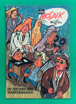 Original Mosaik der Digedags Nr. 51 Im Zeichen des Wassermanns Februar 1961 Weltraum-Serie