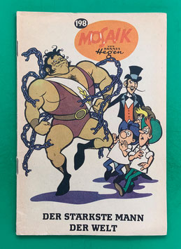 Original Mosaik der Digedags Nr. 198 Der stärkste Mann der Welt Mai 1973 Amerika-Serie sammelwürdiger Zustand