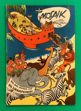 Original Mosaik Digedags Nr. 12 Die Zirkuspremiere November 1957 Orient-Südsee-Serie