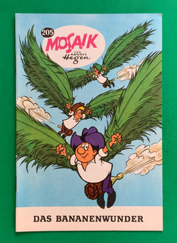 Original Mosaik Digedags Exportheft Nr. 205 Das Bananenwunder Dezember 1973 Amerika-Serie Flibustier-Kapitel