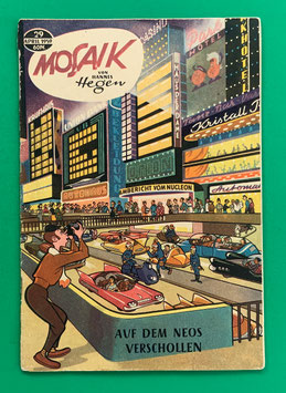 Original Mosaik der Digedags Nr. 29 Auf dem Neos verschollen April 1959 Weltraum-Serie