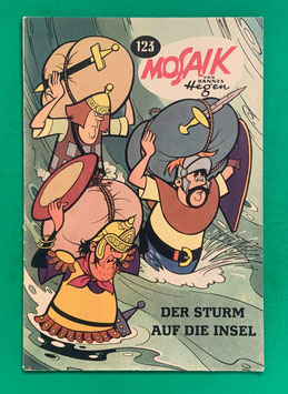 Original Mosaik der Digedags Nr. 123 Der Sturm auf die Insel Februar 1967 Runkel-Serie