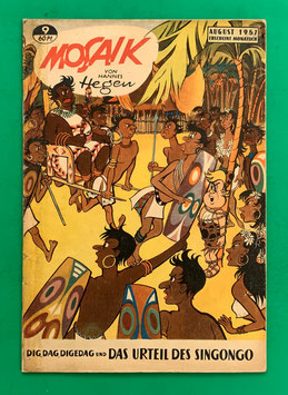 Original Mosaik der Digedags Nr. 9 Das Urteil des Singongo August 1957 Orient-Südsee-Serie