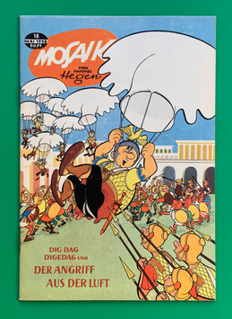 Original Mosaik Digedags Exportheft Nr. 18 Der Angriff aus der Luft Mai 1958 Römer-Serie Zirkus-Kapitel
