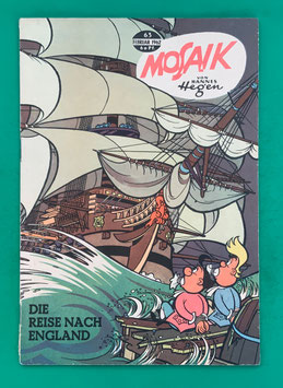 Original Mosaik der Digedags Nr. 63 Die Reise nach England Februar 1962 Erfinder-Serie