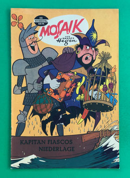 Original Mosaik der Digedags Nr. 96 Kapitän Fiascos Niederlage November 1964 Runkel-Serie