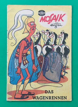 Original Mosaik der Digedags Nr. 113 Das Wagenrennen April 1966 Runkel-Serie original & vollständig