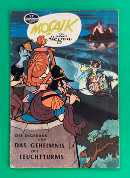 Original Mosaik der Digedags Nr. 22 Geheimnis des Leuchtturms September 1958 Römer-Serie