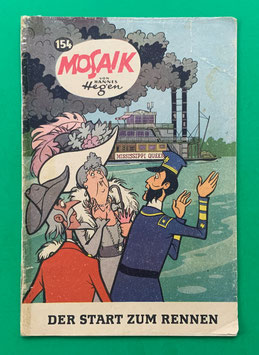 Original Mosaik der Digedags Nr. 154 Der Start zum Rennen September 1969 Amerika-Serie original & vollständig