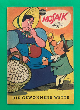 Original Mosaik der Digedags Nr. 81 Die gewonnene Wette August 1963 Erfinder-Serie