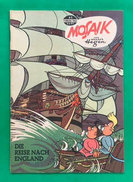 Original Mosaik der Digedags Nr. 63 Die Reise nach England Februar 1962 Erfinder-Serie