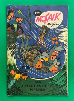 Original Mosaik der Digedags Nr. 229 Als Gefangene der Pisaner Dezember 1975 Runkel-Nachdruck-Serie original & vollständig
