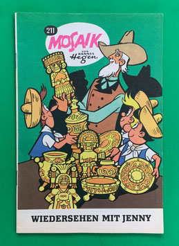 Original Mosaik Digedags Exportheft Nr. 211 Wiedersehen mit Jenny Juni 1974 Amerika-Serie Der Bürgerkrieg