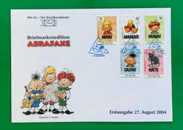 Mosaik Abrafaxe Briefmarkenedition Abrafaxe Erstausgabe 27. August 2004 PIN AG