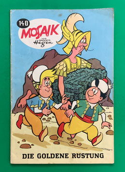 Original Mosaik Digedags Exportheft Nr. 140 Die goldene Rüstung Juli 1968 Runkel-Serie Im Vorderen Orient