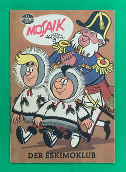 Original Mosaik Digedags Exportheft Nr. 86 Der Eskimoklub Januar 1964 Erfinder-Serie Treskow-Meinrath-Kapitel
