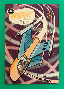 Original Mosaik Digedags Nr. 28 Alarm in der Raumstation März 1959 Weltraum-Serie