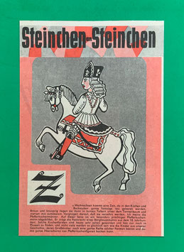 Original Mosaik Digedags Beilage Nr. 49 Der eßbare Festzug Dezember 1960 Kioskzustand